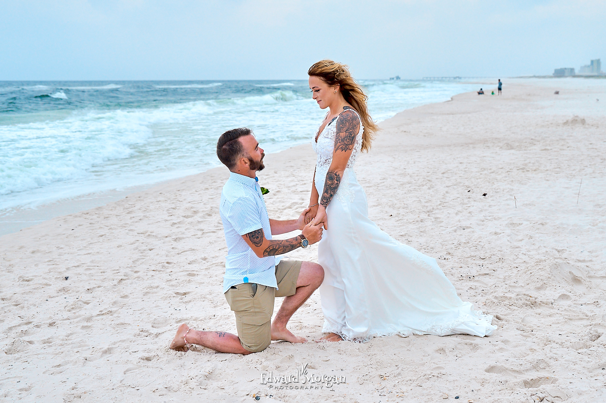 Wedding minister beach photos
